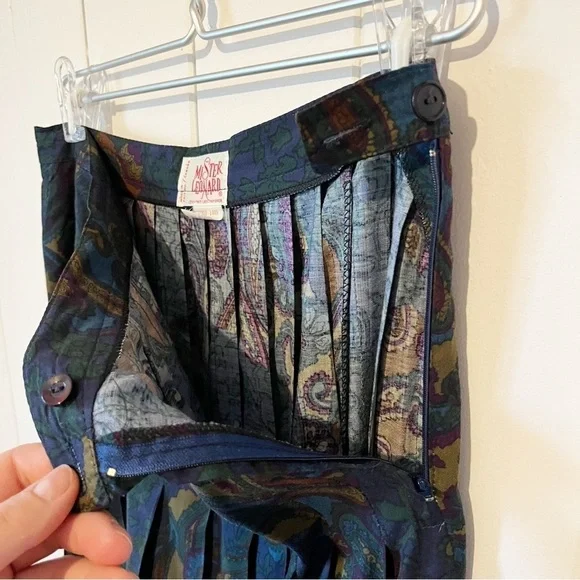 Mister Leonard Vintage Paisley Skirt and Top Set. Size 12. - Picture 10 of 12